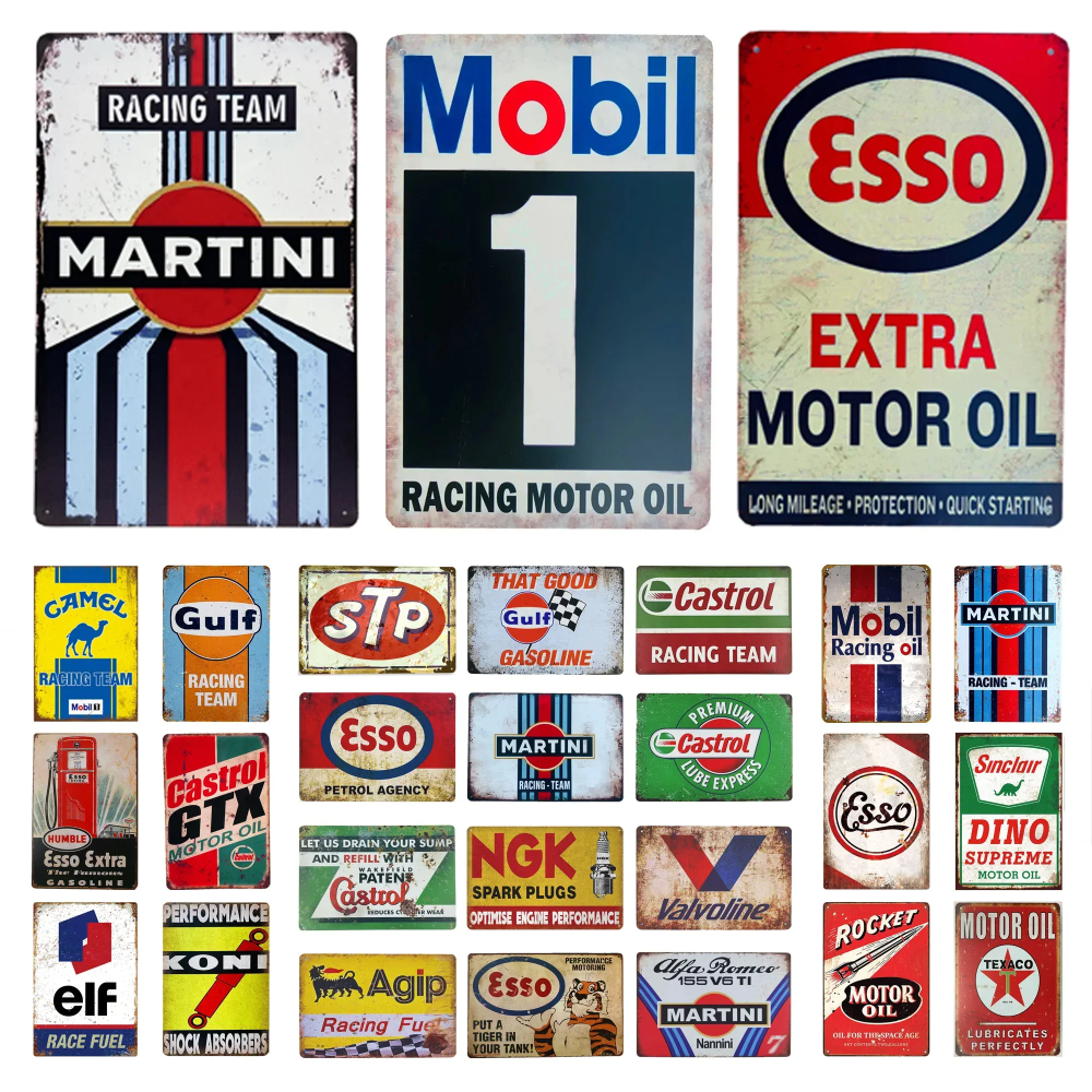 Photography By - Vintage-Style Motor Oil Gas Signs -