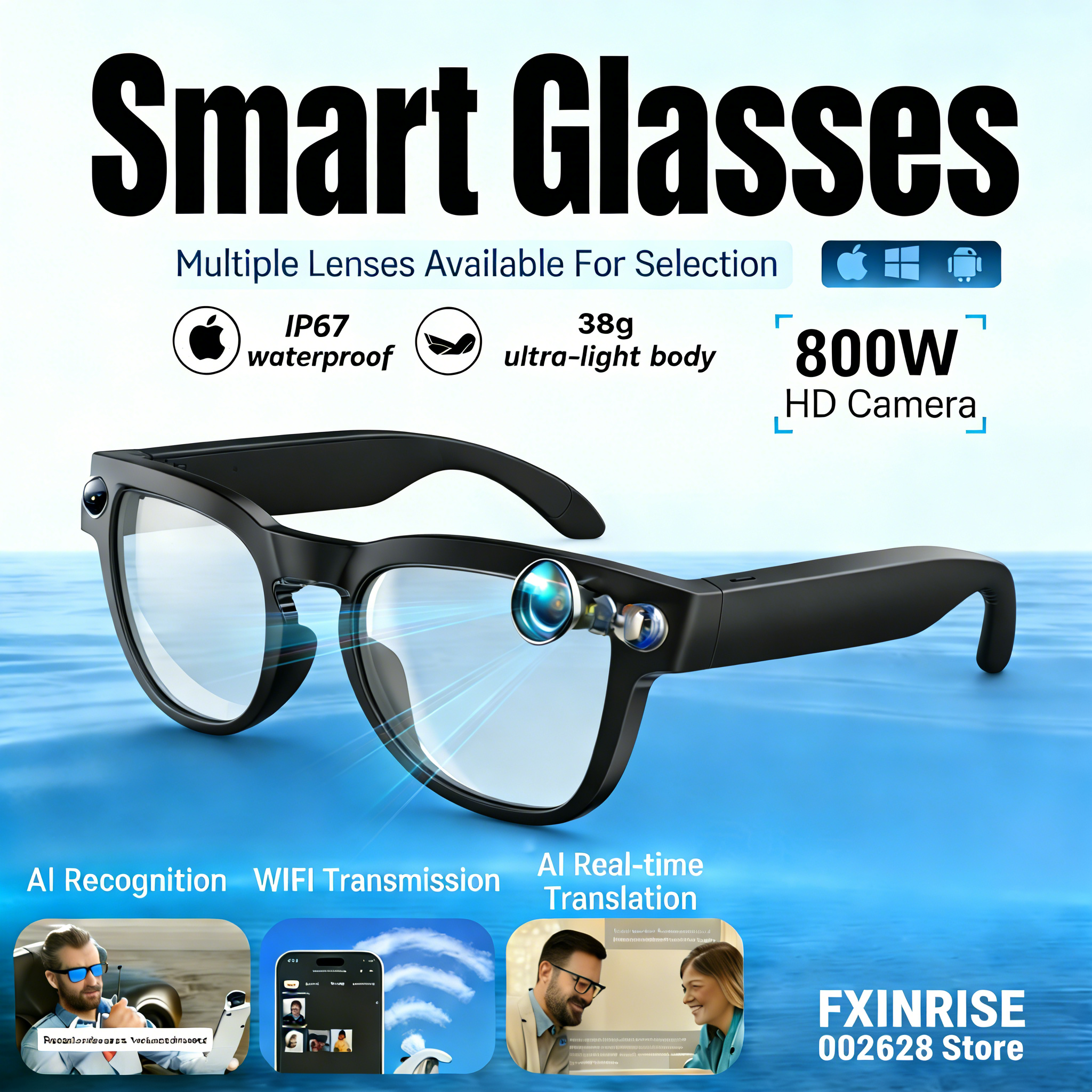 Photography Translate - 2026 New AI smart glasses Face-to-Face