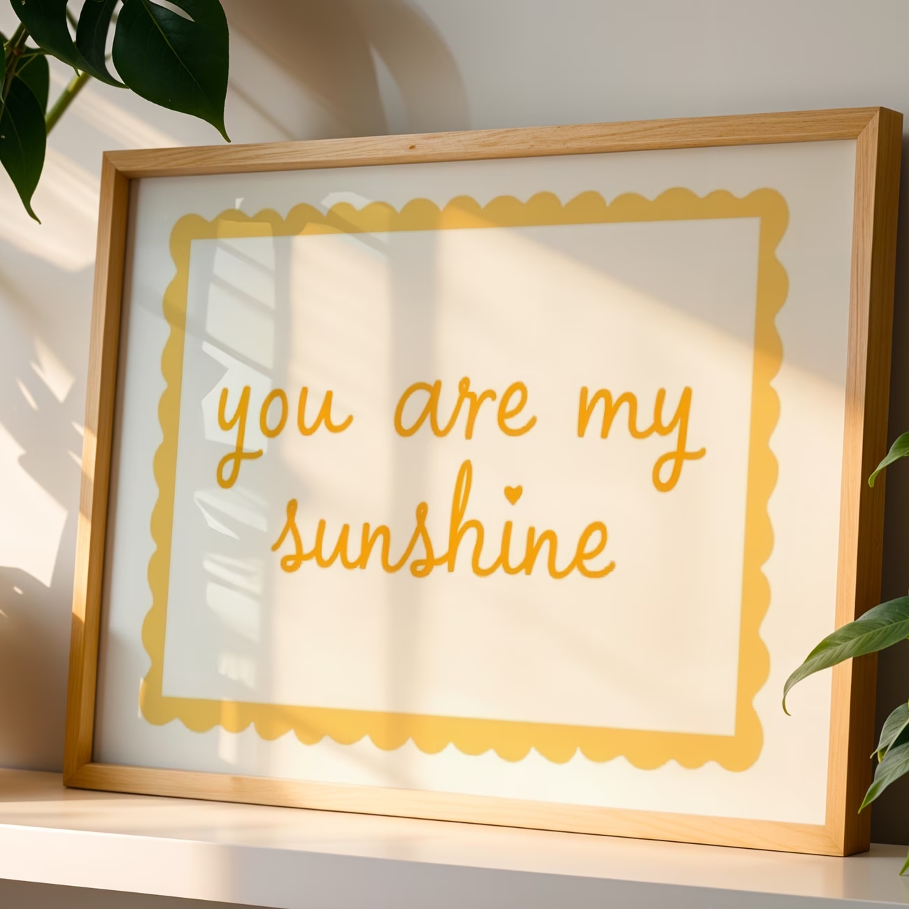 Photography Interior - Modern You Are My Sunshine Quote