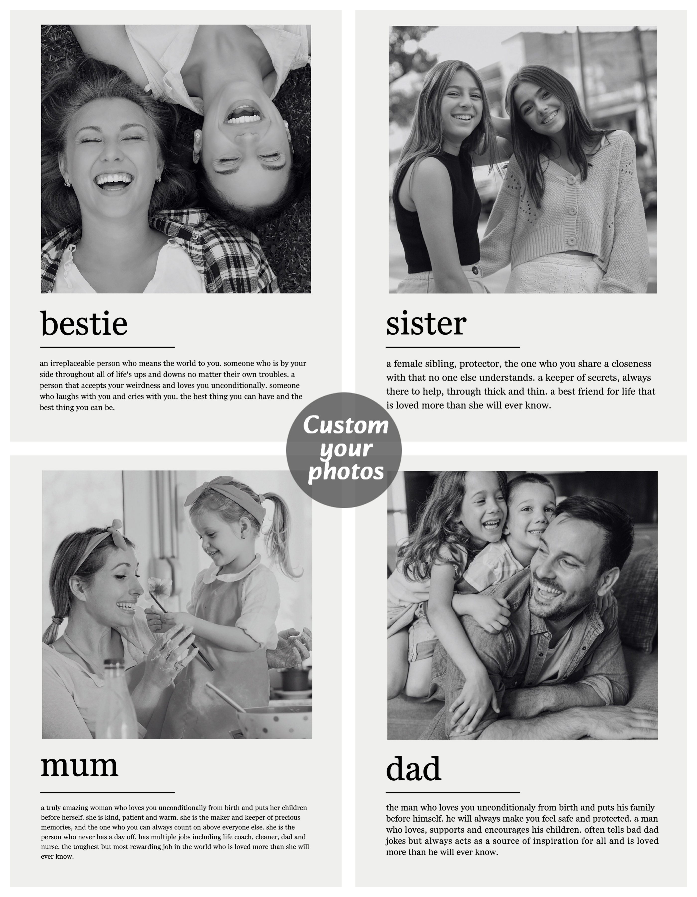 Photography Interior - Custom Family Photo Canvas Painting Personalized
