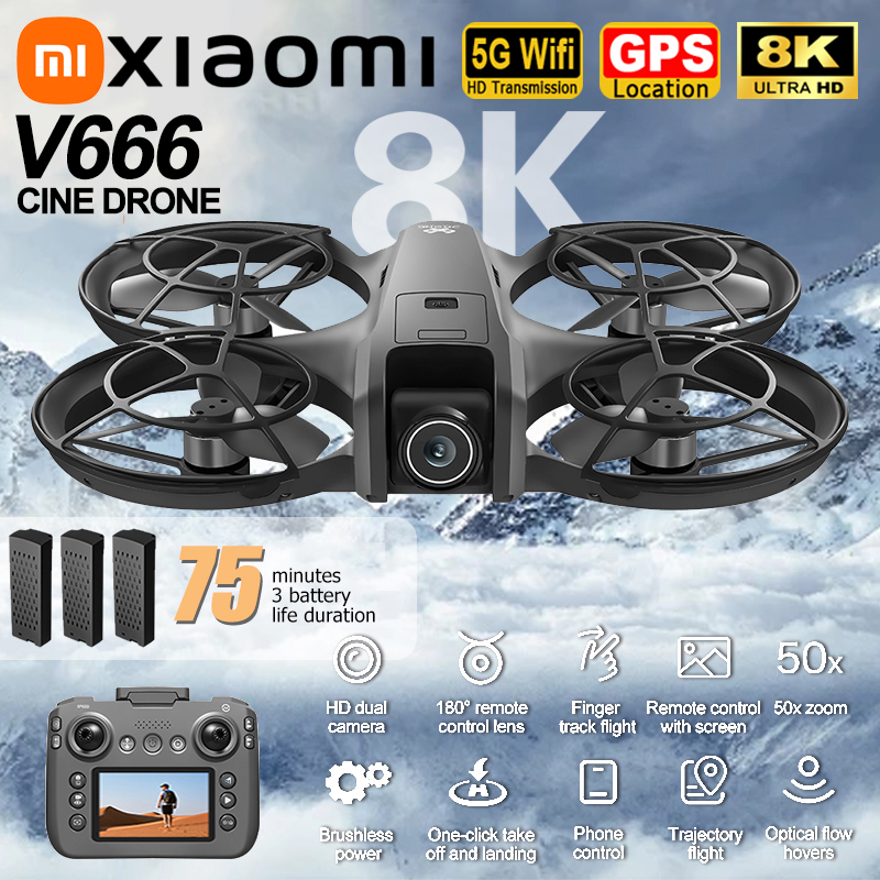 Photography Kit Xiaomi - Xiaomi V666 Drone 8K Aerial HD