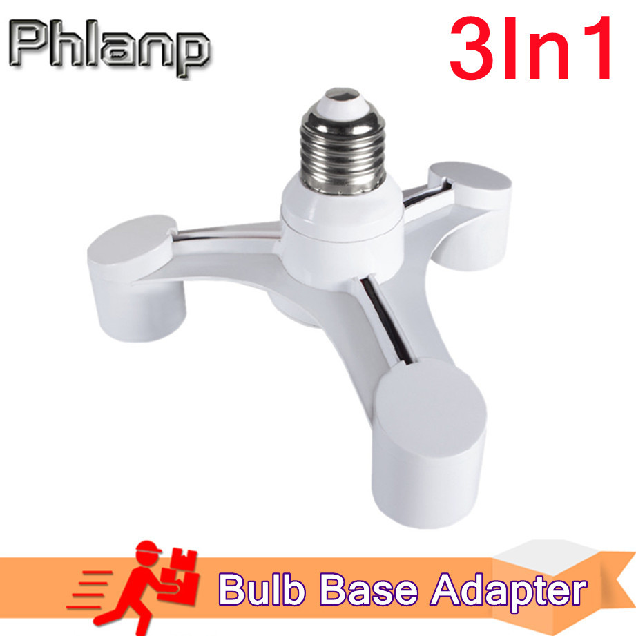 Bulbs Socket 3In1 E27 to E27 e - Photography Bulb 评论和价格