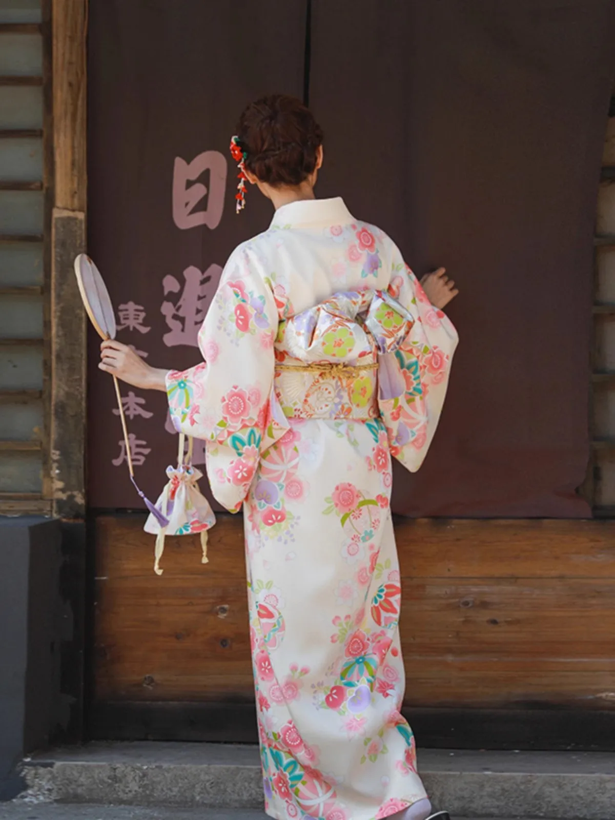 Women Modified Kimono with Han - Photography Yellow Light 评论和价格