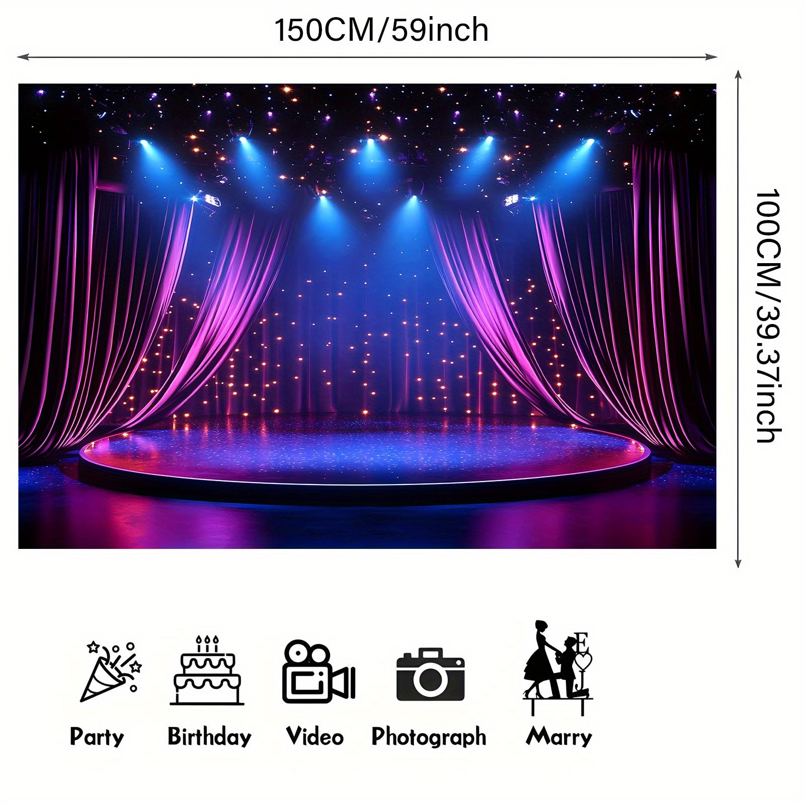 Performance stage background b - Photography Youtube 评论和价格