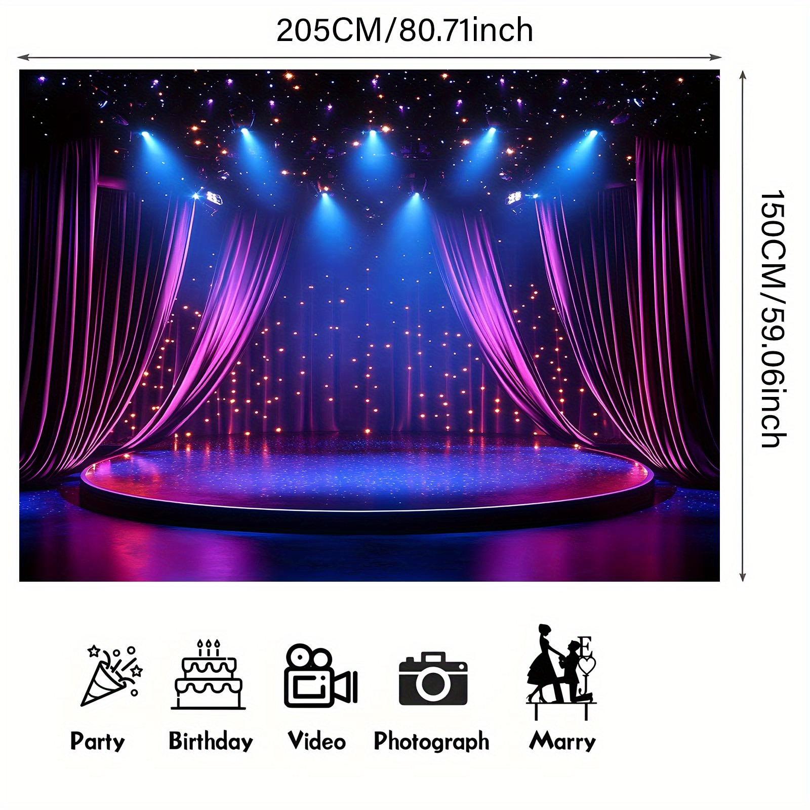 Performance stage background b - Photography Youtube 评论和价格