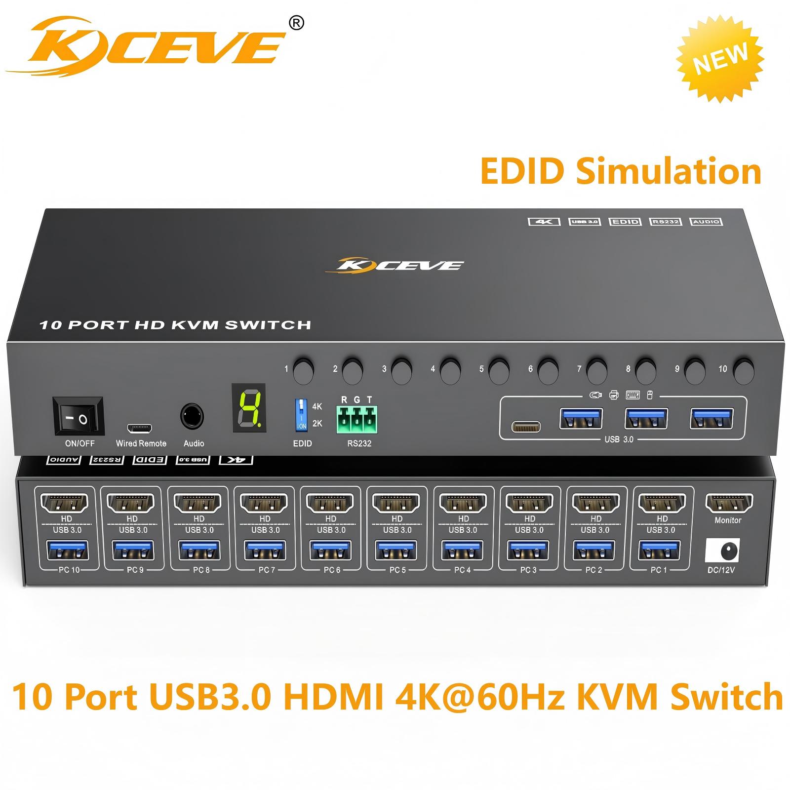 10 Port 8 Port KVM Switch HDMI - Photography Simulator 评论和价格
