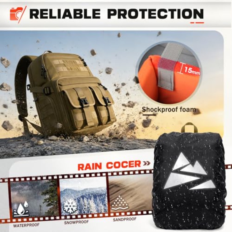 Camera Bag Backpack for DSLR/S - Camera Bag Waterproof 评论和价格