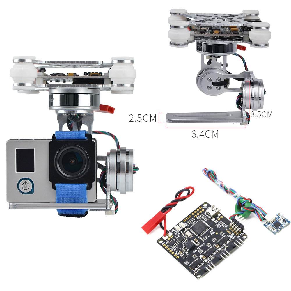 RCTOSKY 3-Axis Brushless Gimba - Photography Kit Xiaomi 评论和价格