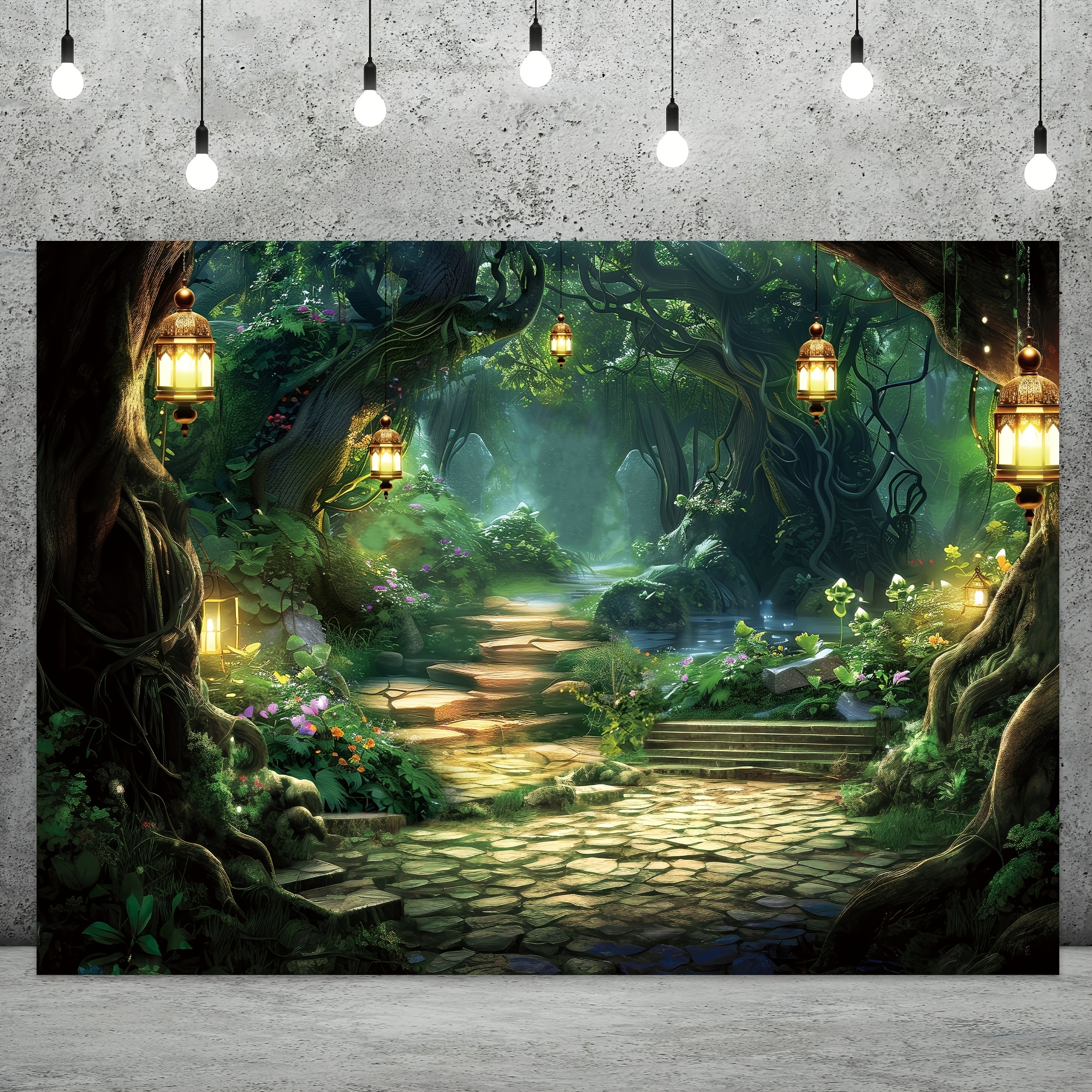 Fairy Tale Background Green Ma - Photography Yellow Light 评论和价格