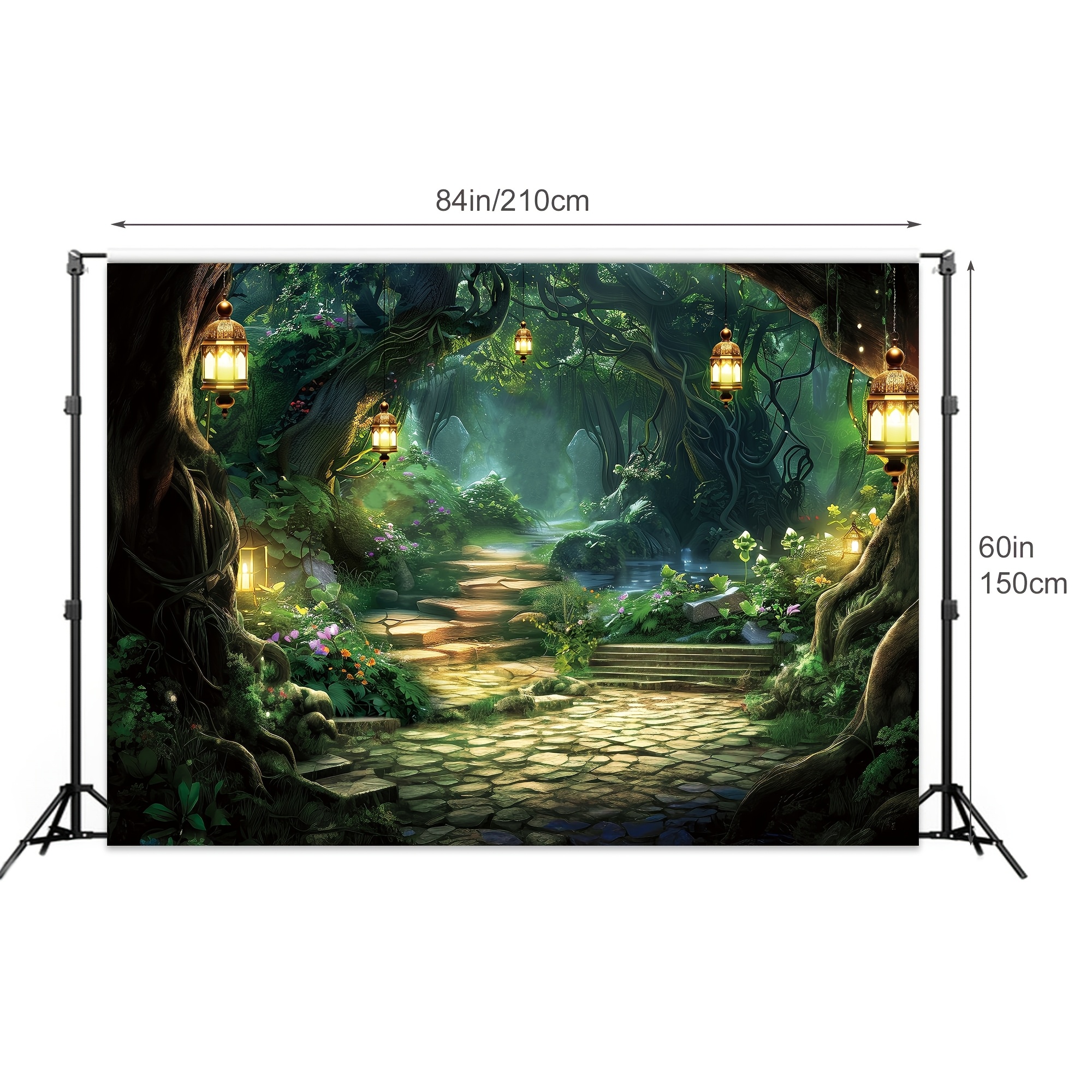 Fairy Tale Background Green Ma - Photography Yellow Light 评论和价格