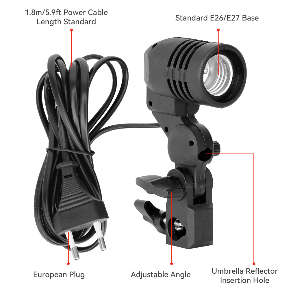 Single Head Bulb Holder E27 So - Photography Bulb 评论和价格