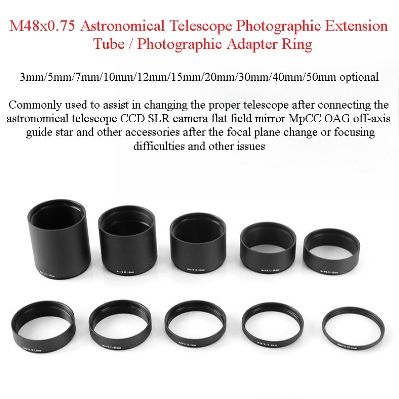 M48X0.75 T2 Extension Tube Rin - Photography Youtube 评论和价格