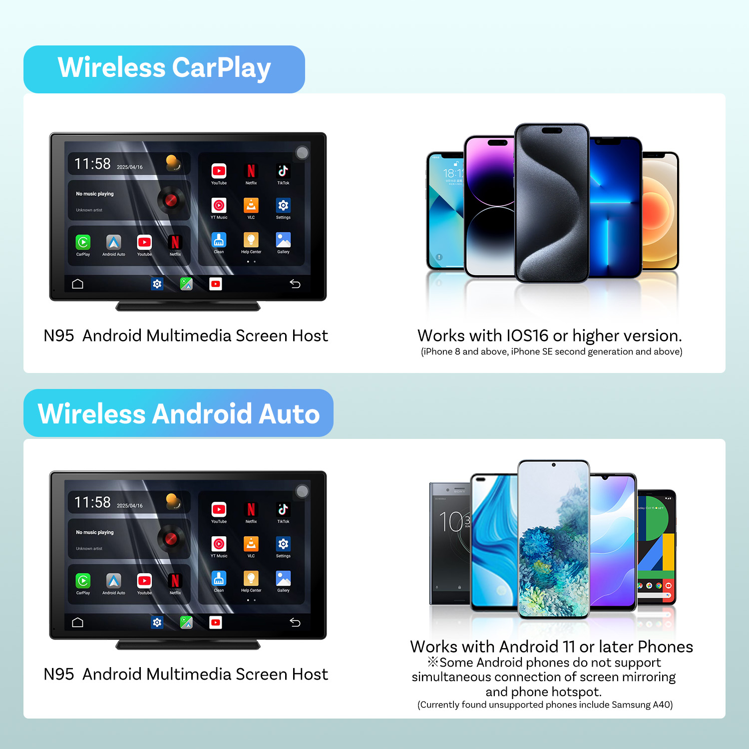 OTTOCAST CarPlay Screen 9.0
