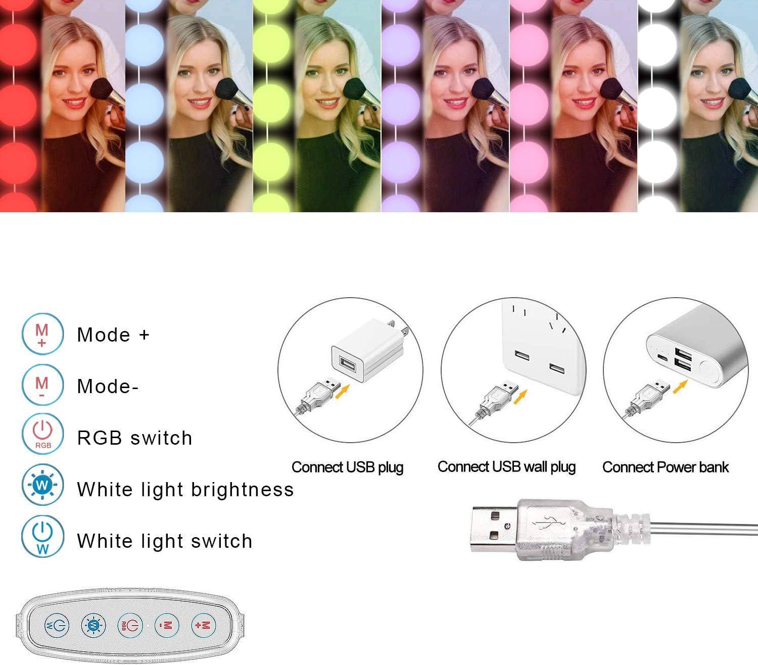 RGB Colorful DIY Hollywood Van - Photography Bulb 评论和价格