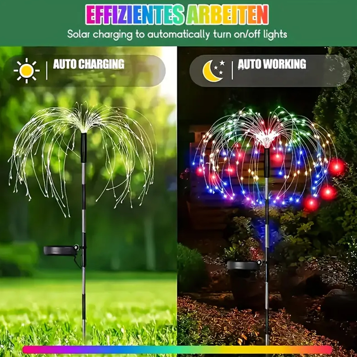 8-Mode Solar Firework Lights w - Photography Yellow Light 评论和价格