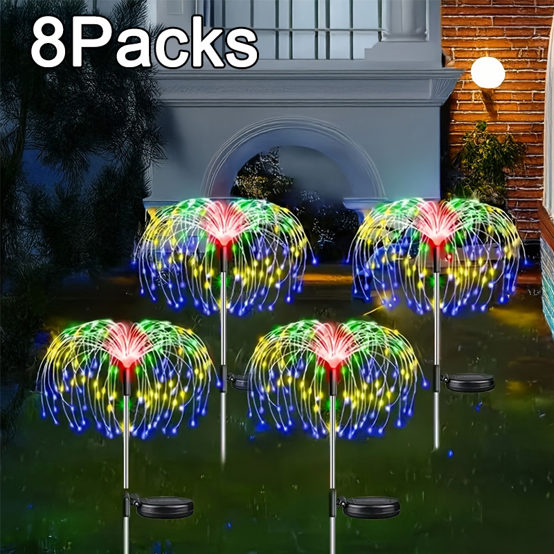 8-Mode Solar Firework Lights w - Photography Yellow Light 评论和价格