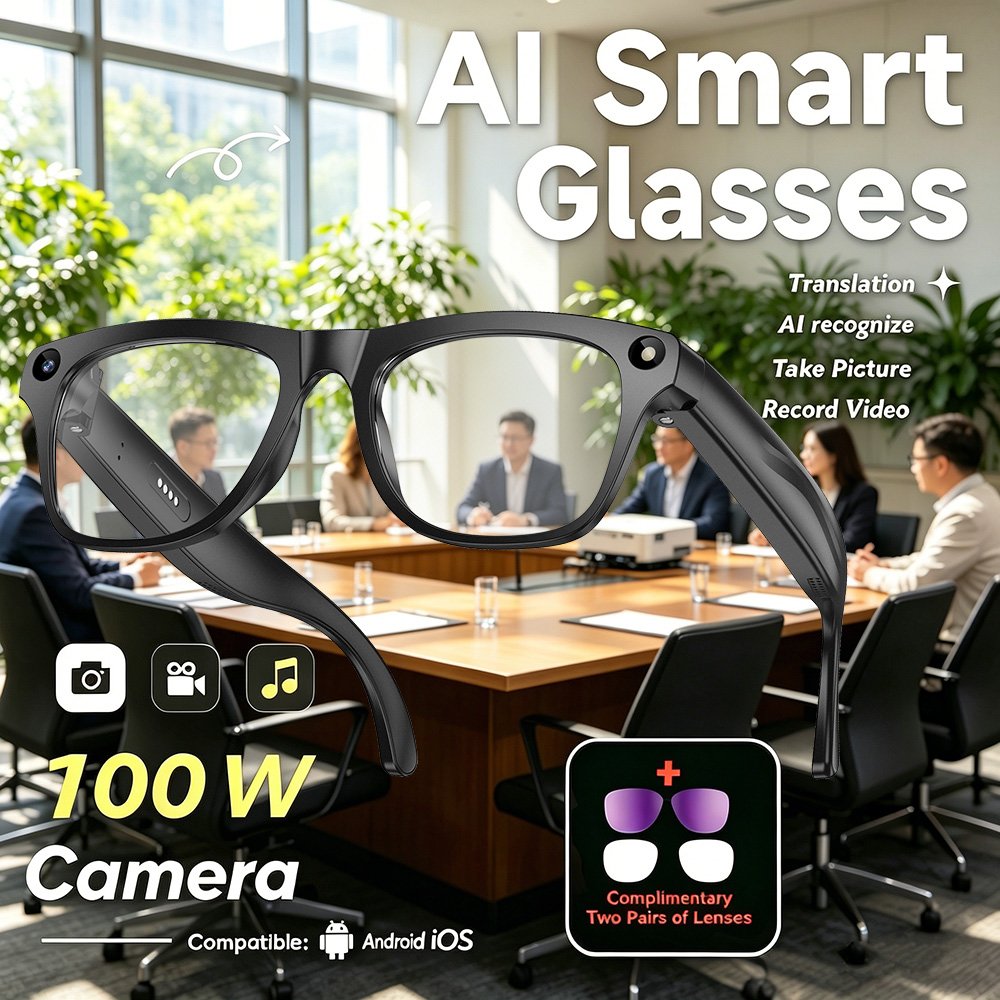 New AI Smart Glasses Anti-Shak - Photography Translate 评论和价格