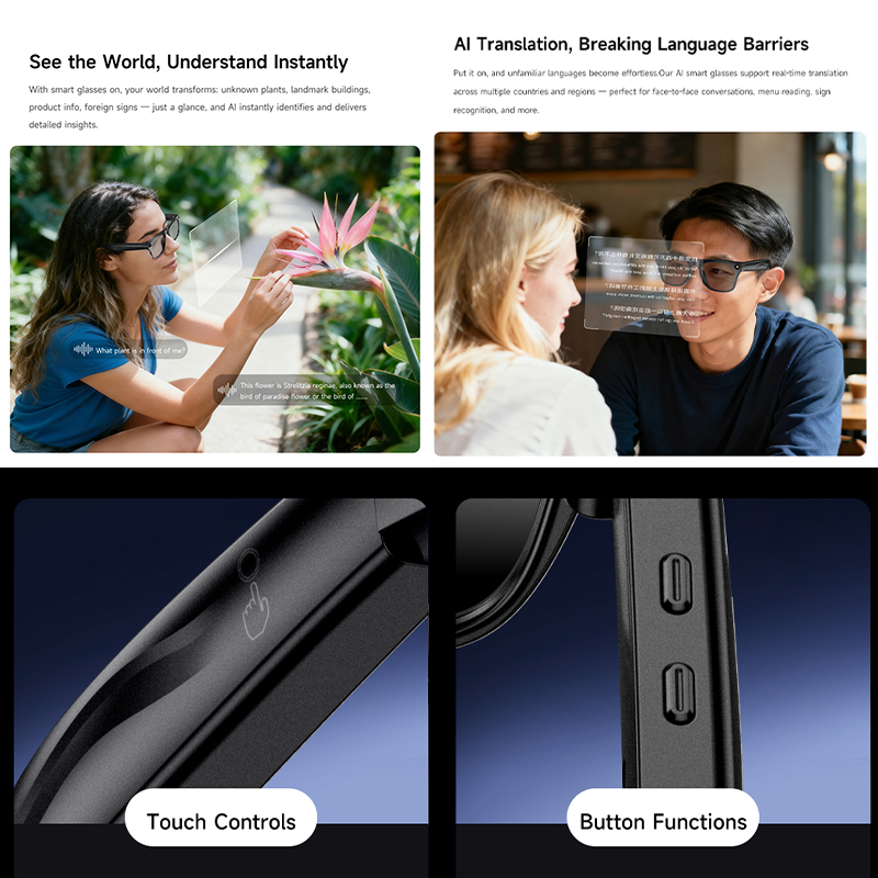 New AI Smart Glasses Anti-Shak - Photography Translate 评论和价格