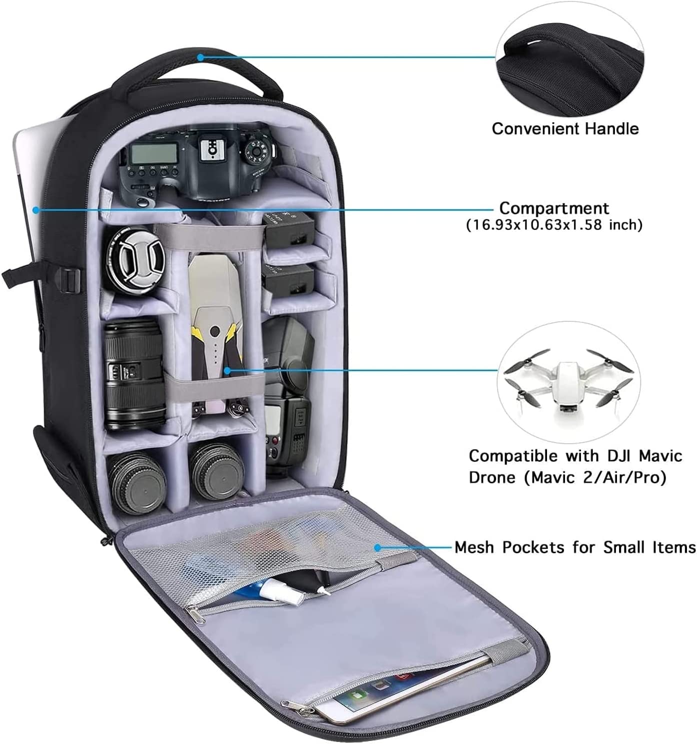 Waterproof Camera Backpack 15- - Camera Bag Waterproof 评论和价格