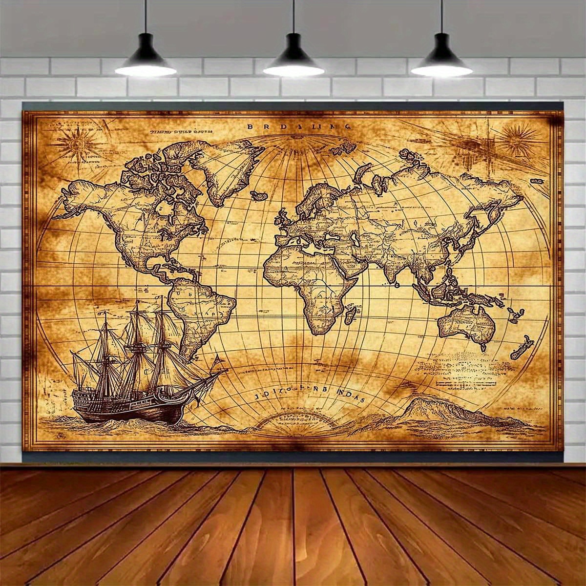1 retro nautical map landscape - Photography Mapped 评论和价格