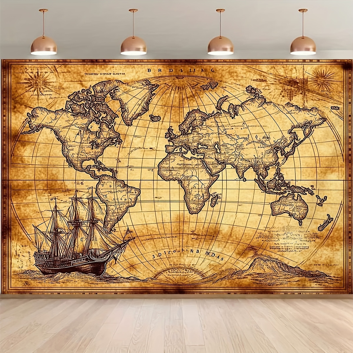 1 retro nautical map landscape - Photography Mapped 评论和价格