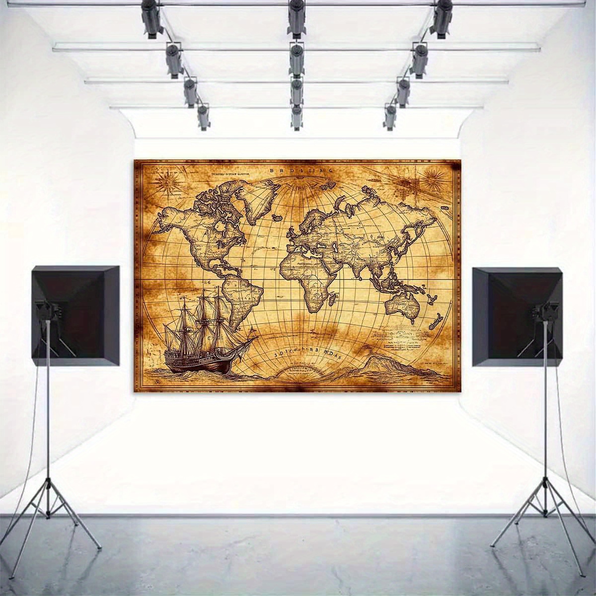 1 retro nautical map landscape - Photography Mapped 评论和价格