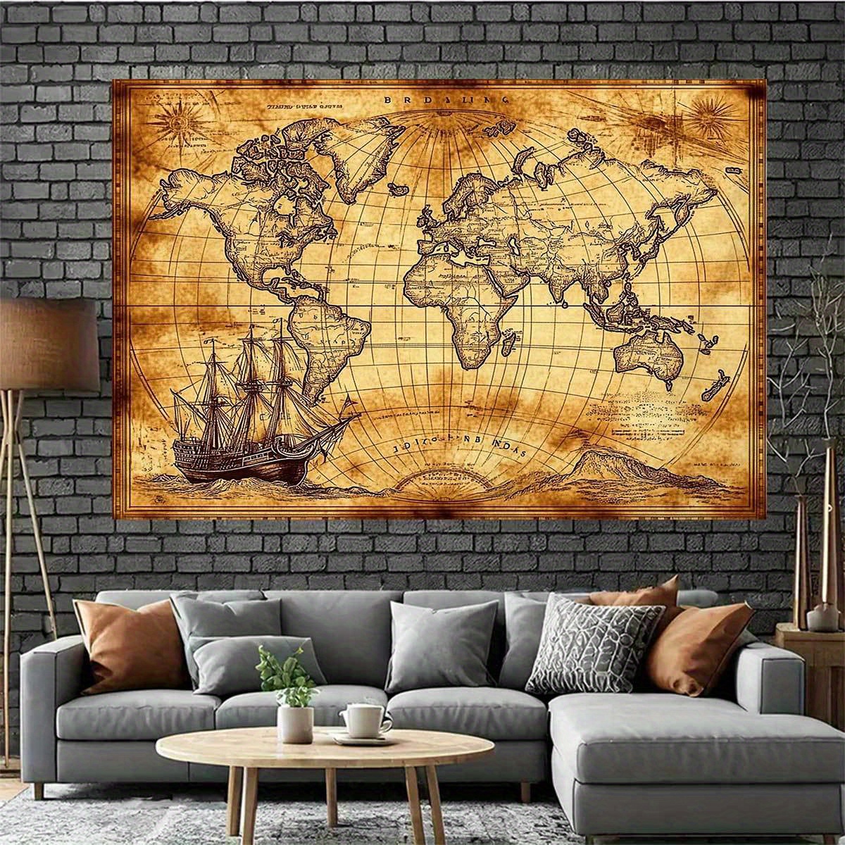 1 retro nautical map landscape - Photography Mapped 评论和价格