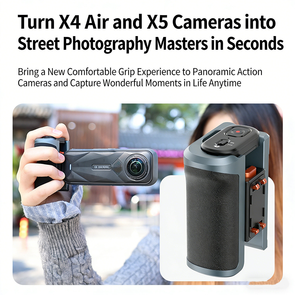 VRIG Bluetooth Magnetic Photog - Photography Grip Insta360 X5 评论和价格