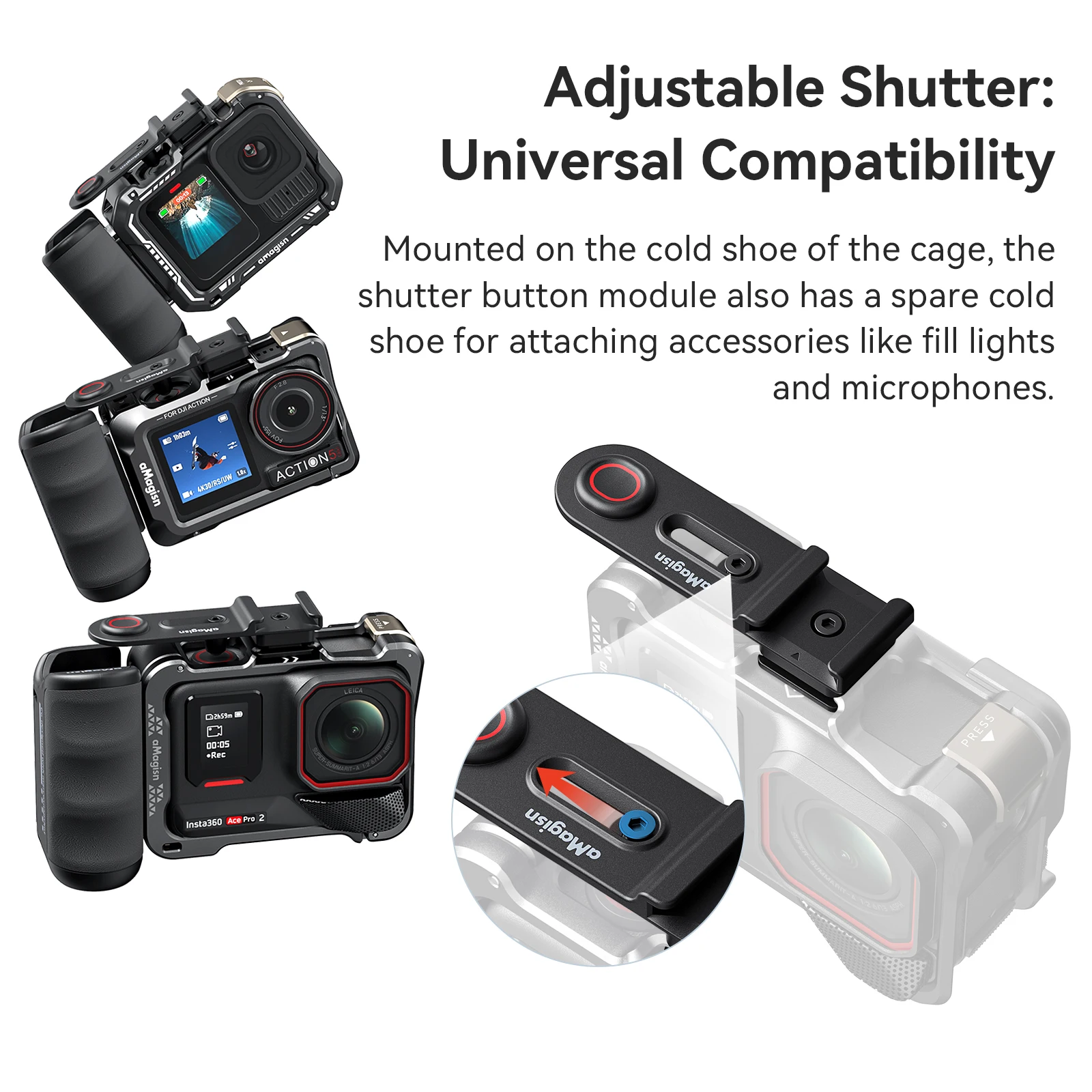 Universal Photography Handle G - Photography Grip Insta360 X5 评论和价格