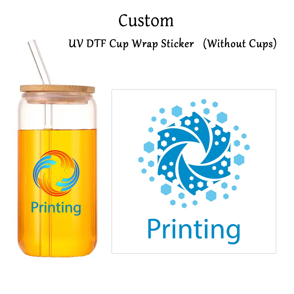 1pc Customized Uv Transfer Ima - Photography Logo 评论和价格