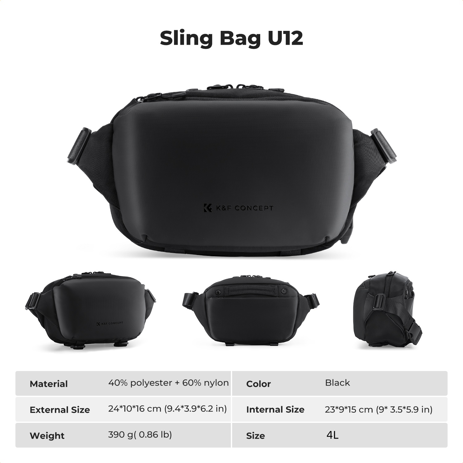 K&F CONCEPT 4L Camera Sling Ba - Camera Bag Waterproof 评论和价格