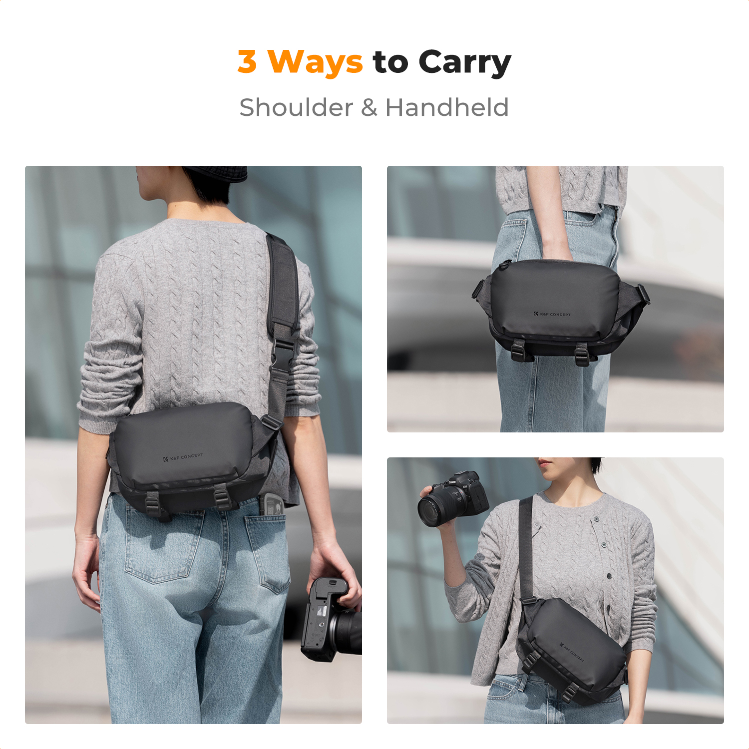 K&F CONCEPT 4L Camera Sling Ba - Camera Bag Waterproof 评论和价格