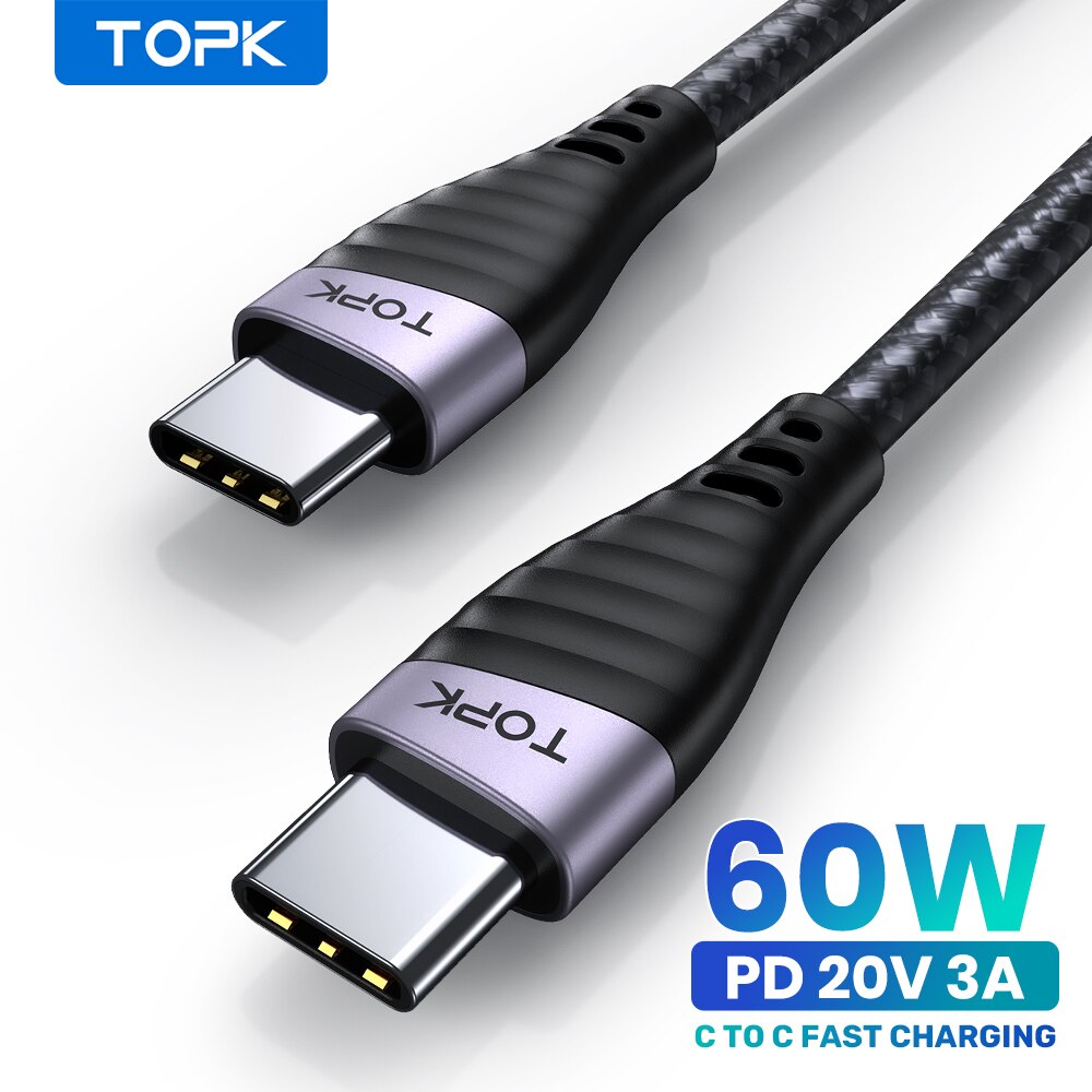 TOPK 60W USB C To Type C Cable - Photography Kit Xiaomi 评论和价格