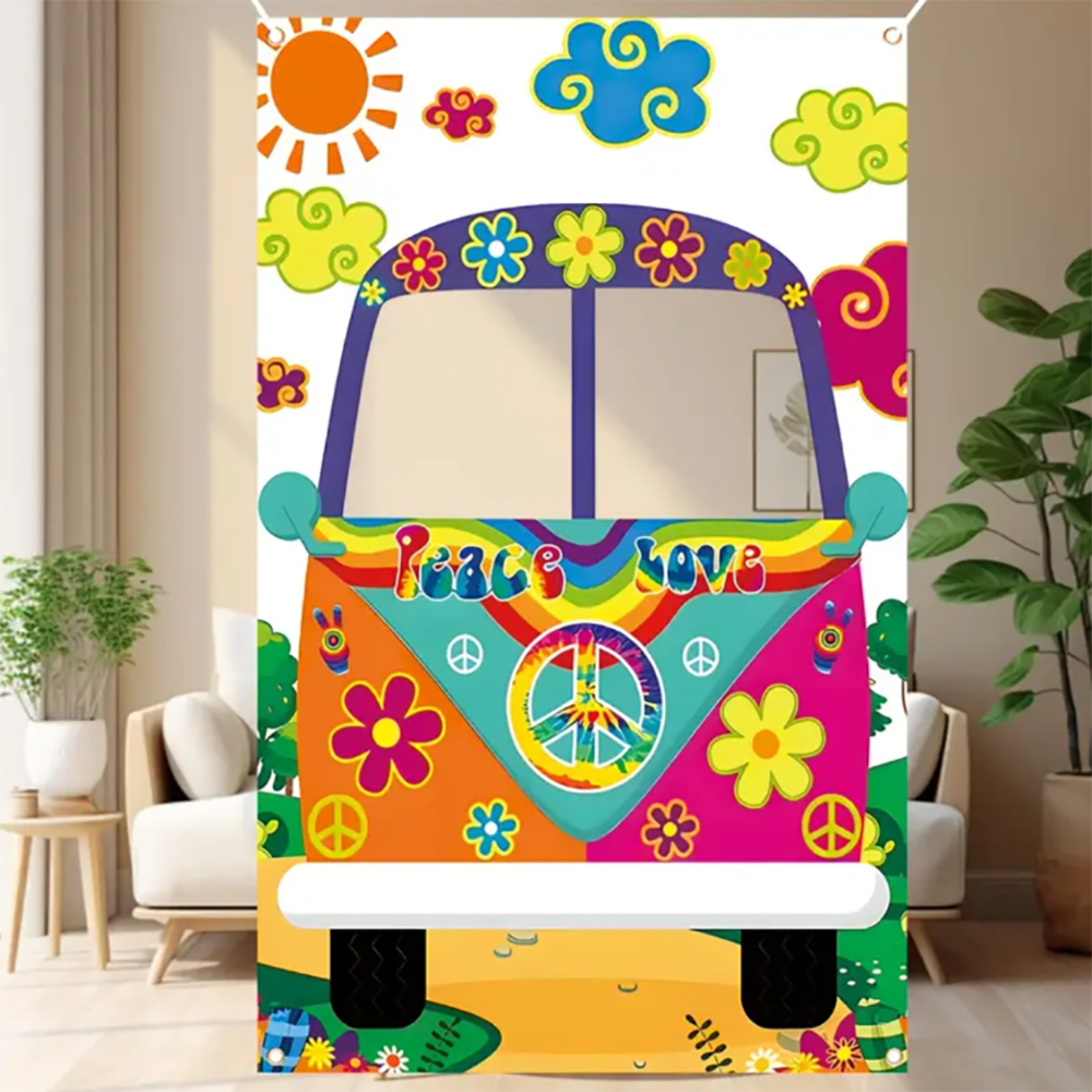 Vintage Hippie Bus Photo Booth - Photography Logo 评论和价格