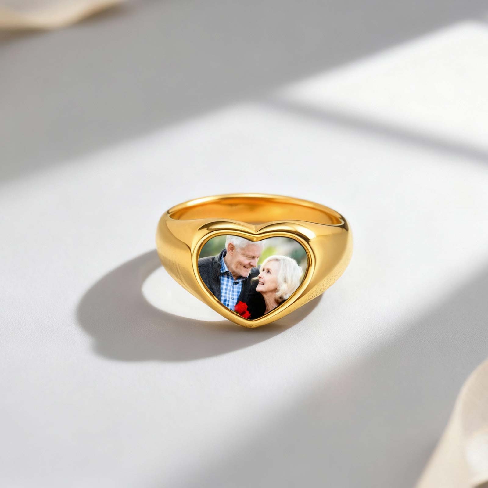 Custom Photo Signet Ring for W - Photography Logo 评论和价格