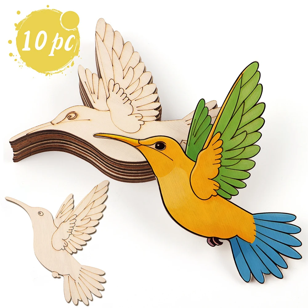 10pcs Unfinished Wood Animal B - Photography Interior 评论和价格