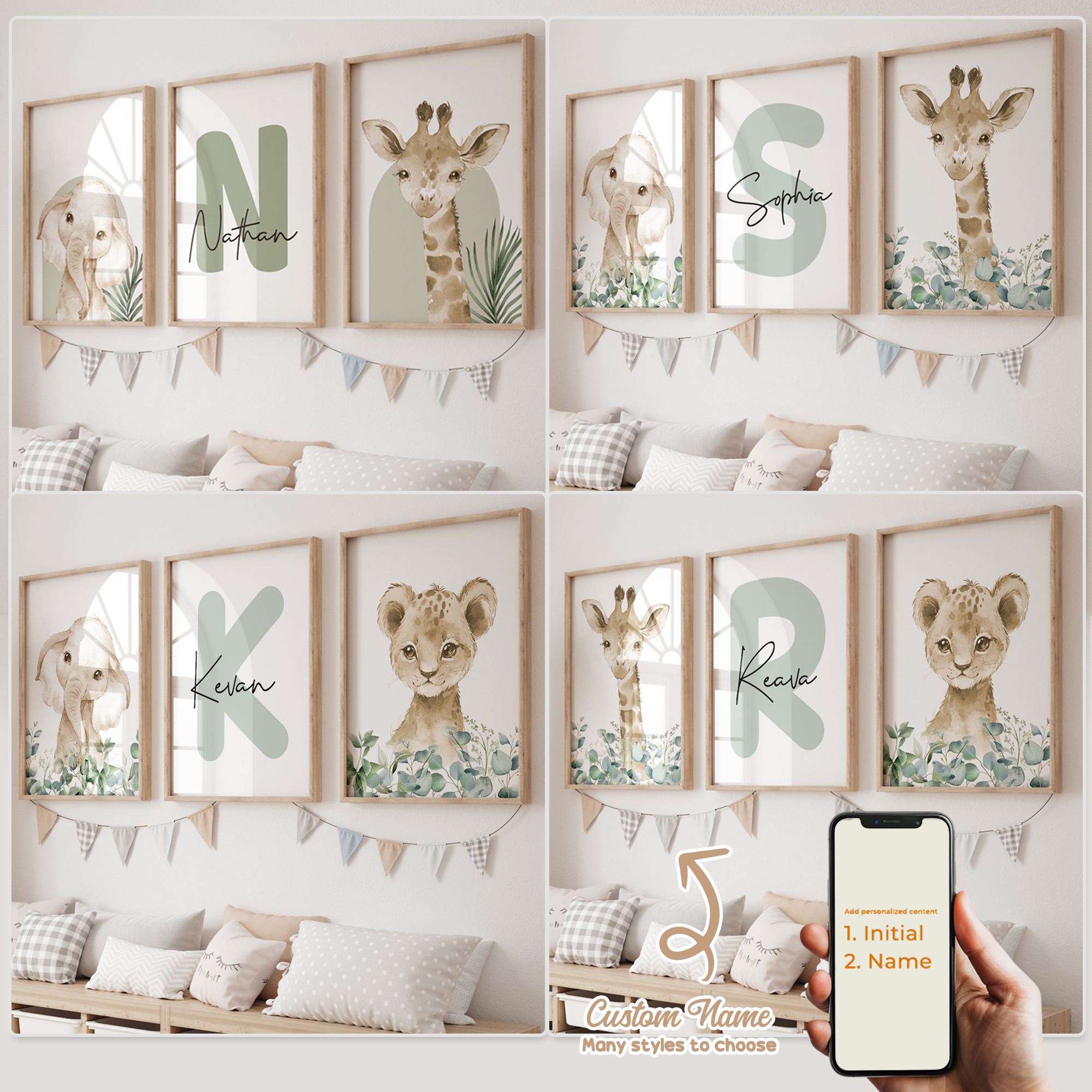 3pcs Personalized Custom Name  - Photography Interior 评论和价格