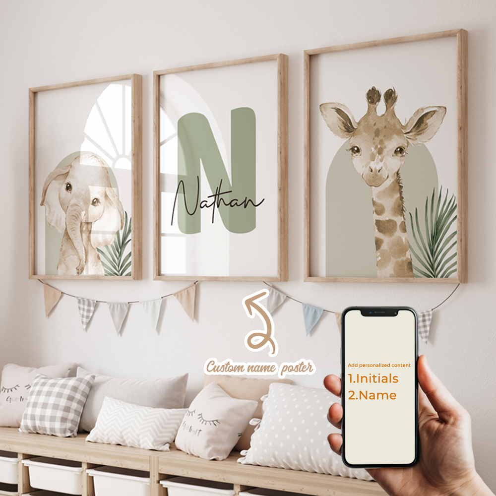 3pcs Personalized Custom Name  - Photography Interior 评论和价格