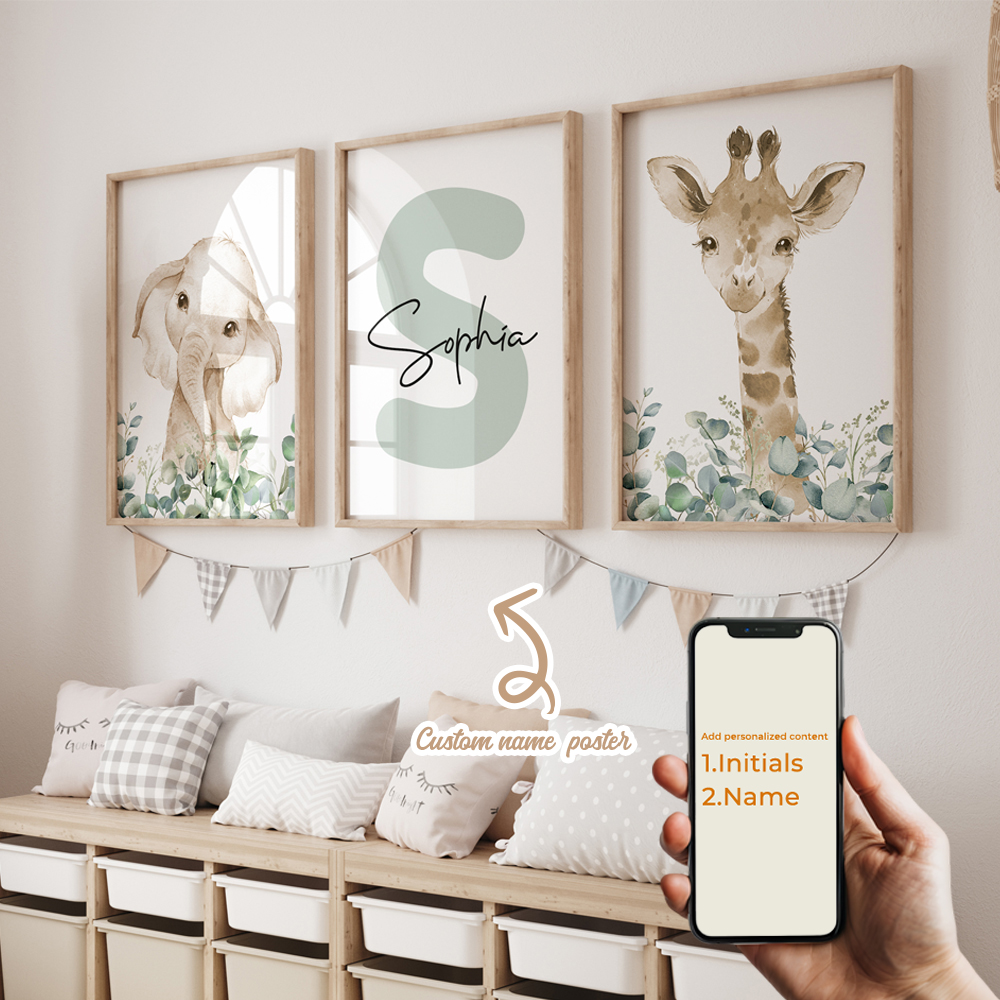 3pcs Personalized Custom Name  - Photography Interior 评论和价格