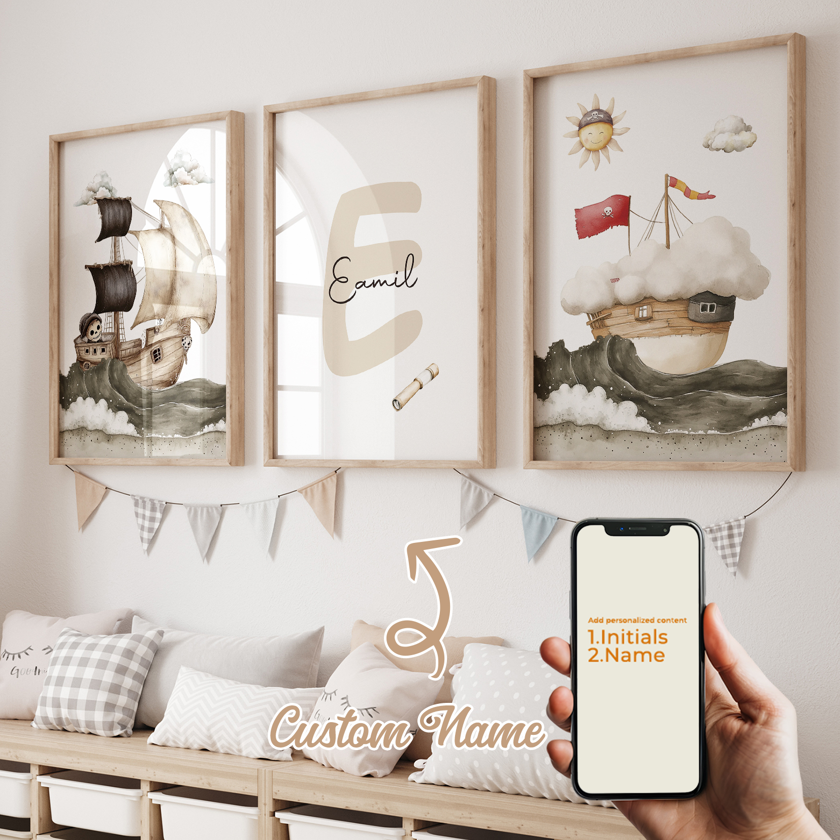 3pcs Personalized Custom Name  - Photography Interior 评论和价格