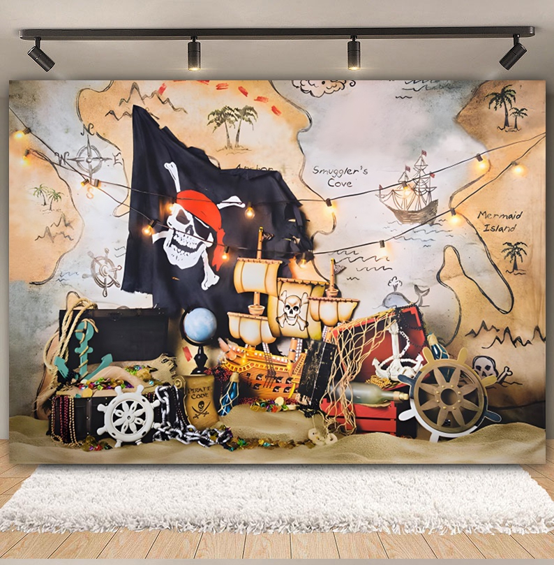 Pirate Theme Kids Birthday Par - Photography Mapped 评论和价格