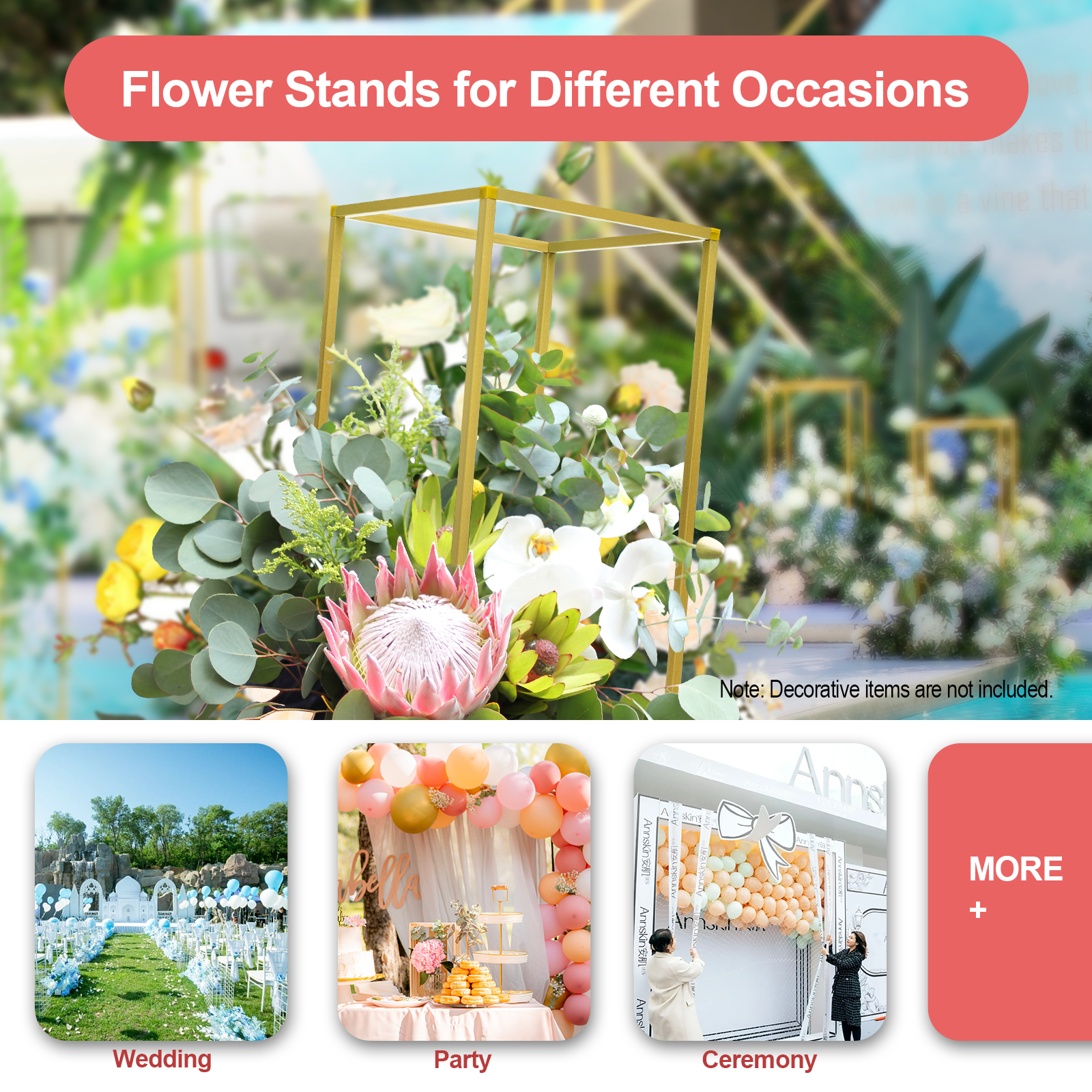 Flower Stand, 10-Pack Square W - Photography Youtube 评论和价格