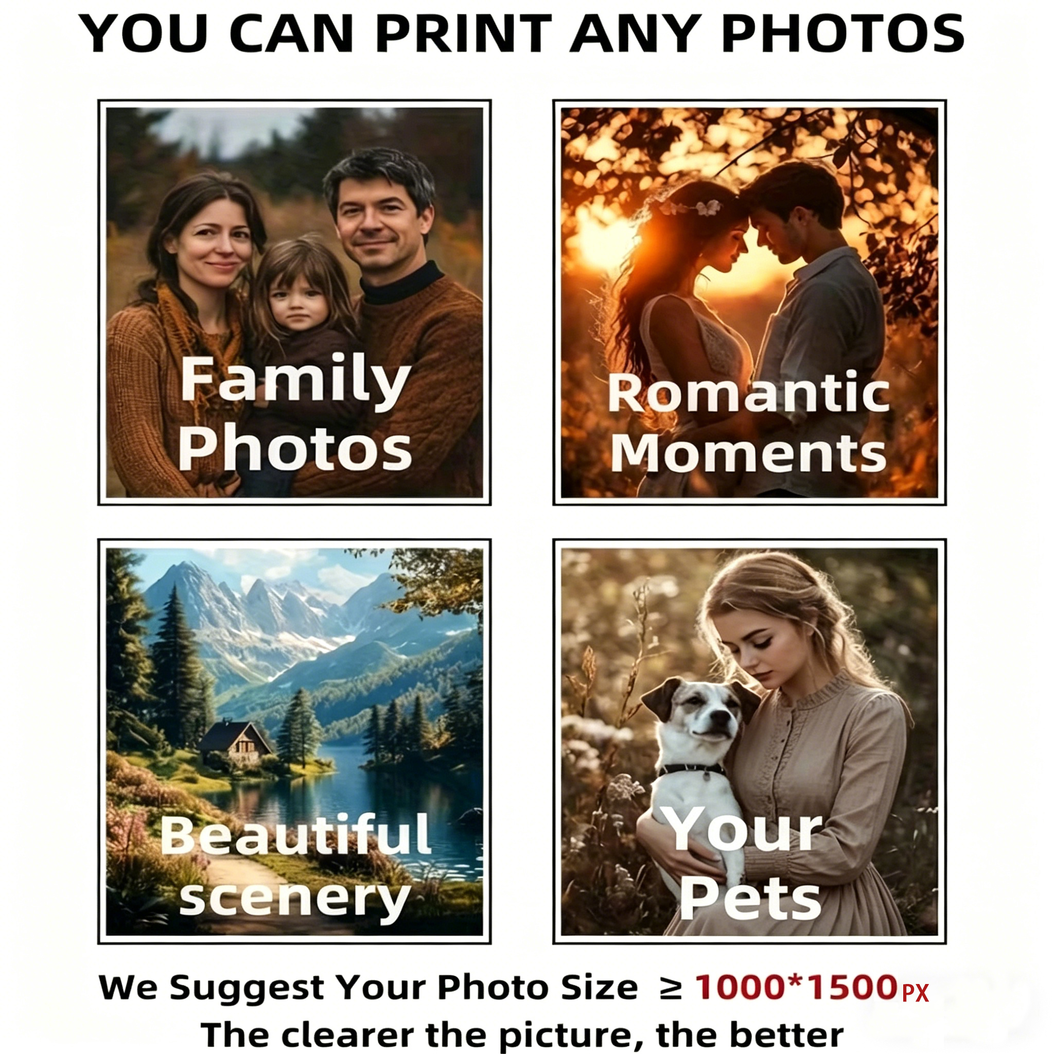 1pc Customized Portrait Landsc - Photography Interior 评论和价格