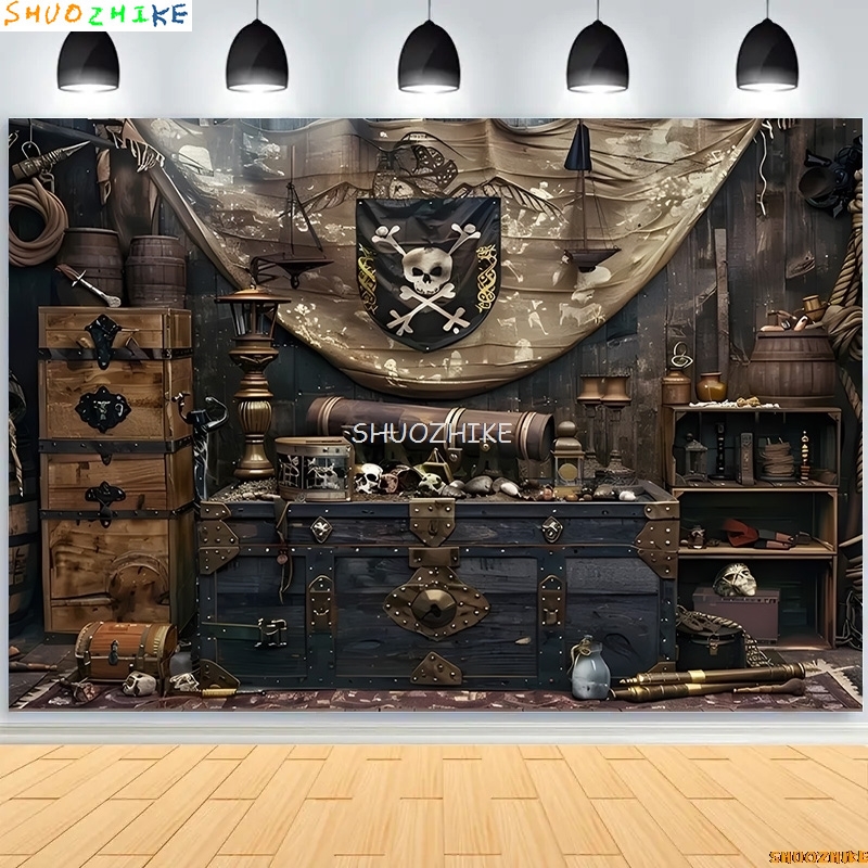 Retro Pirate Treasure Map Back - Photography Mapped 评论和价格