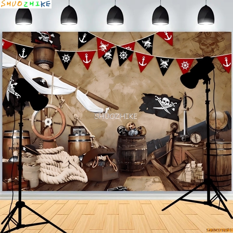 Retro Pirate Treasure Map Back - Photography Mapped 评论和价格