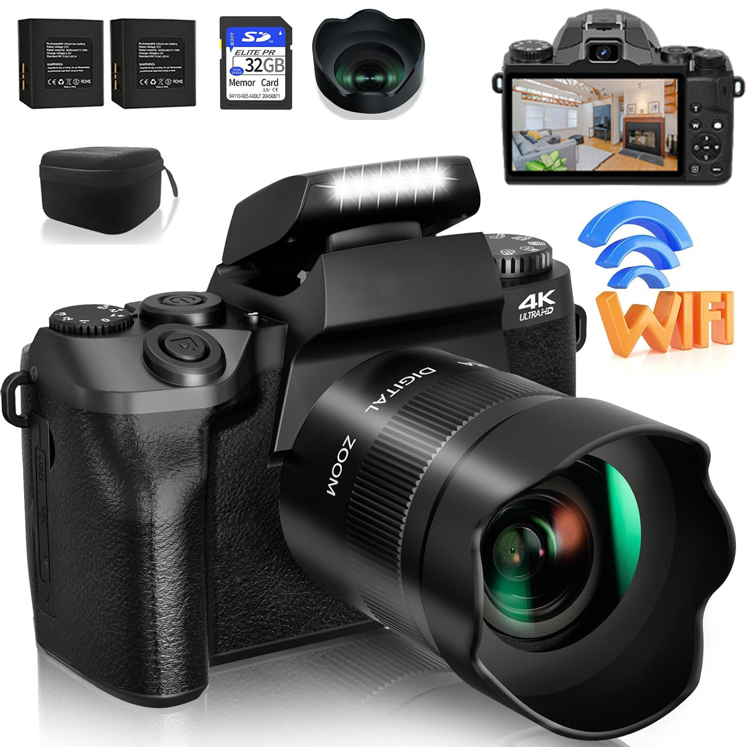 64MP Digital Camera SLR DSLR F - Photography Youtube 评论和价格