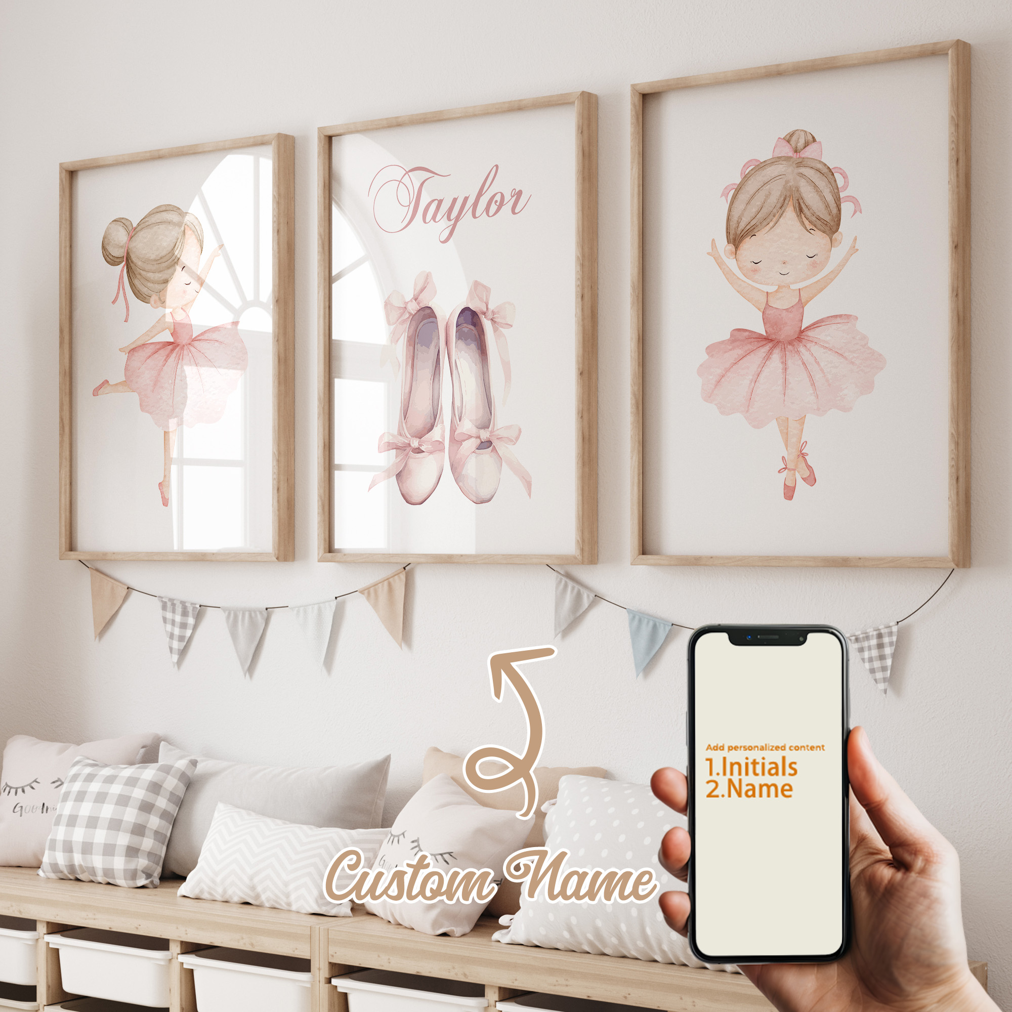 3pcs Personalized Custom Name  - Photography Interior 评论和价格
