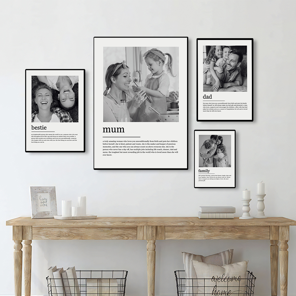 Custom Family Photo Canvas Pai - Photography Interior 评论和价格