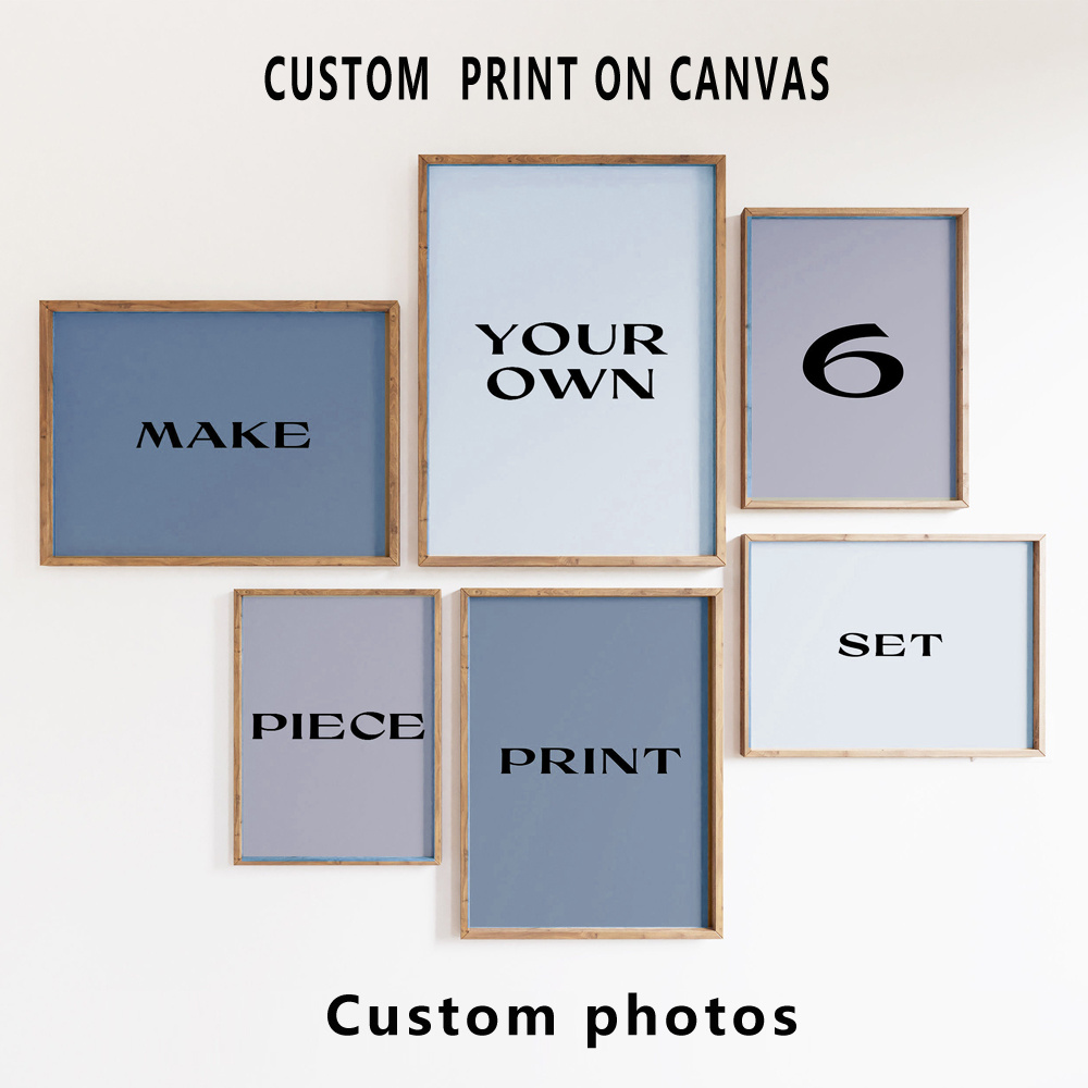 6pcs/set Custom Canvas Prints  - Photography Interior 评论和价格